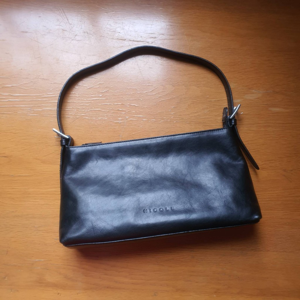 Túi đeo vai da thật hiệu Nicole St Gilles - Paris cổ điển da mềm thơm - Em và nắng