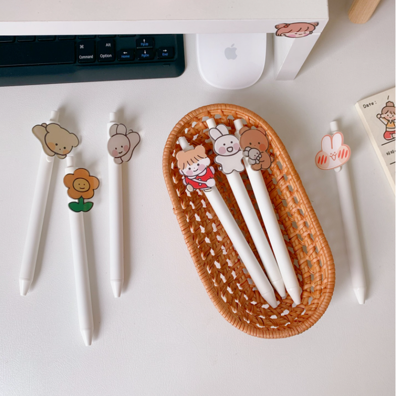 We Flower Bút gel đầu 0.5mm thiết kế hoạt hình đơn giản dễ thương