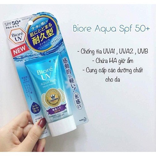 Kem chống nắng Biore UV Aqua Rich tuýp 50g