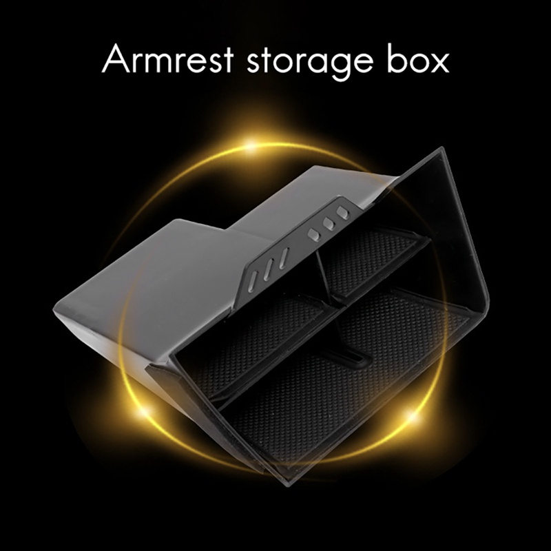 Cho Honda Civic 2016 2017 2018 2019 Nội thất AccESSories Car BlaCk ABS Bảng điều khiển bên trong Hộp lưu trữ trung tâm