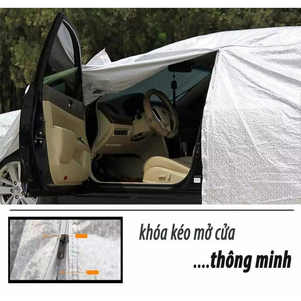 Bạt Phủ Ô Tô, Bạt Phủ Xe Ô Tô 3 Lớp Cao Cấp Chống Mưa, Chống Nắng, Chống Cháy, Hàng Chính Hãng, BH 6 tháng