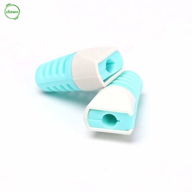 Set 2 đầu bảo vệ dây cáp sạc thiết kế mềm cho iPhone Android