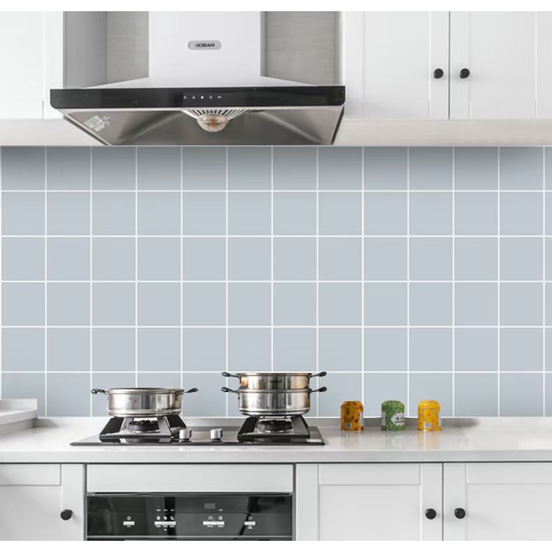 Giấy dán bếp tráng nhôm cách nhiệt Ô LỚN 10CM khổ 60cm 1 mét