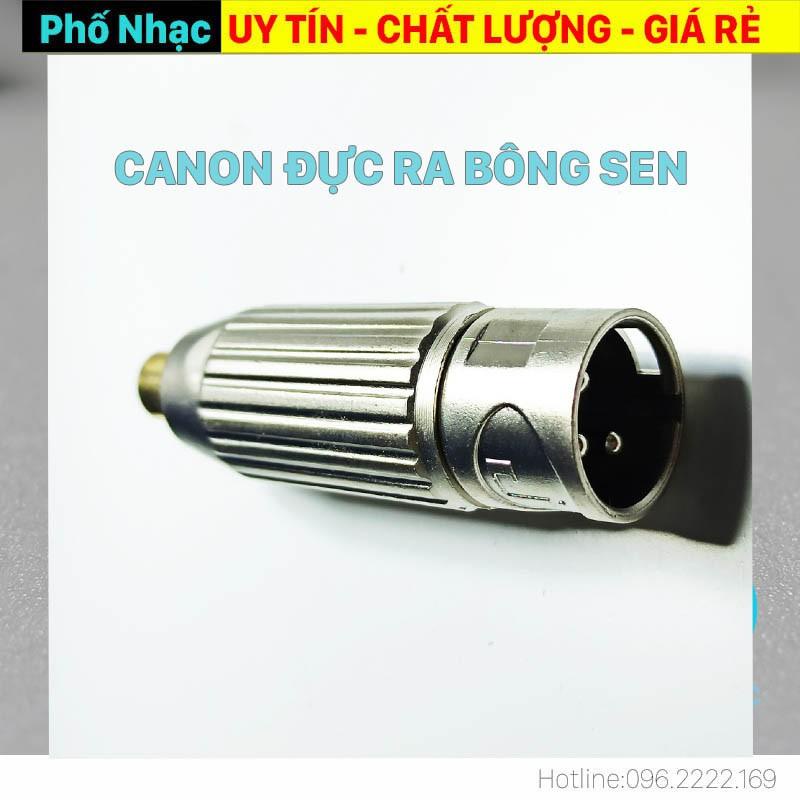 [Mã ELHACE giảm 4% đơn 300K] Jack chuyển Canon Cái ra Bông Sen (AV) | Jack chuyển Hoa Sen ra Canon Đực