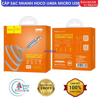 Cáp sạc từ nam châm hoco u40a micro usb 1m chính hãng
