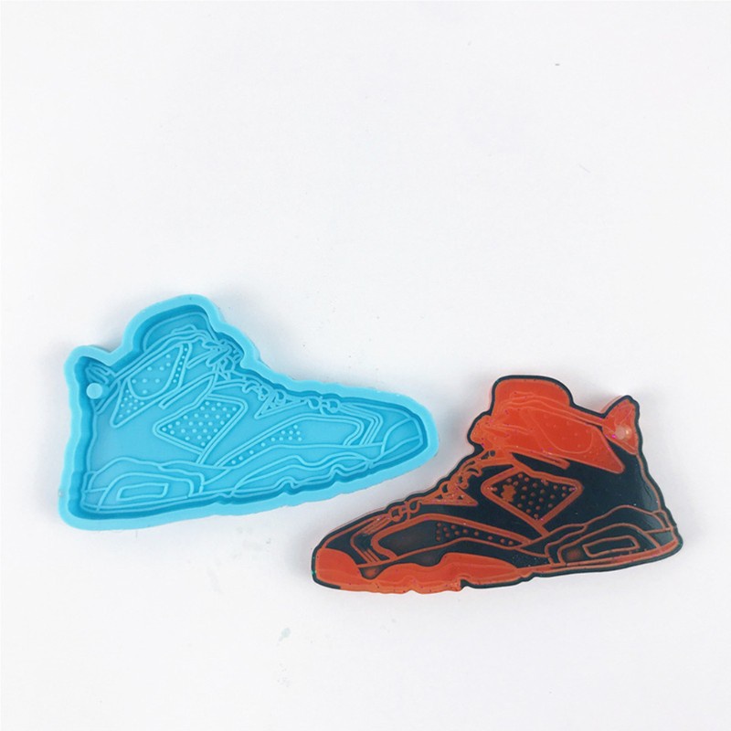 Khuôn Silicone Làm Móc Khóa Hình Giày Trang Trí Diy