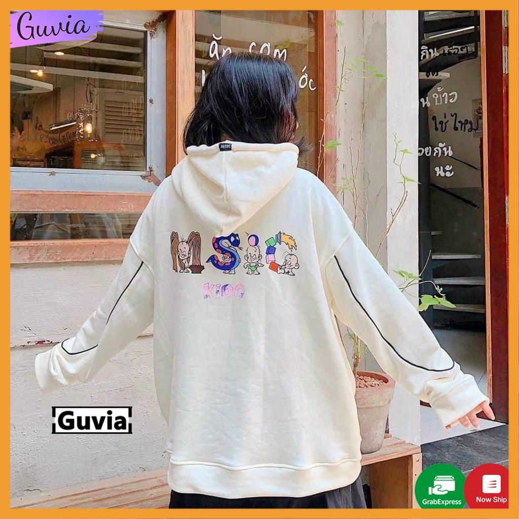 Áo khoác Hoodie nỉ FE Dây Kéo KIDO form rộng ulzzang Unisex áo nỉ bông nữ AKN26 NTA
