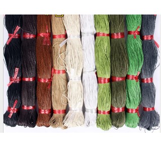 bó 10m Dây sáp cói, sáp bông size 1.5/2mm có 20 màu đan vòng tay, vòng dreamcatcher.