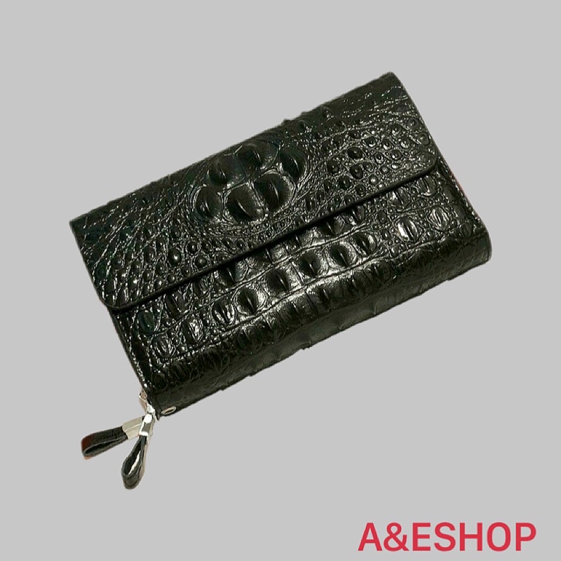 Ví Cầm Tay Cho Nam Da Cá Sấu Clutch Nam Cao Cấp - A&ESHOP 8916