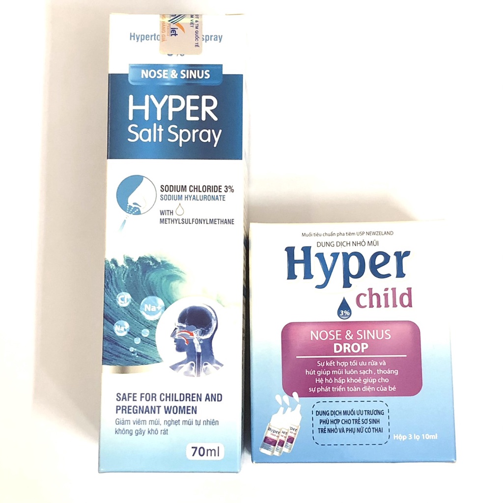 Dung Dịch Nhỏ Mũi Muối Ưu Trương HYPER CHILD Cho Bé
