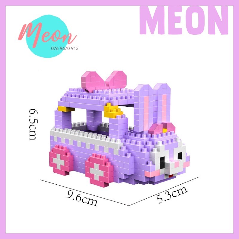 Xếp hình lego thỏ Stella Lou - Miniblock thỏ stellalou and friends size M