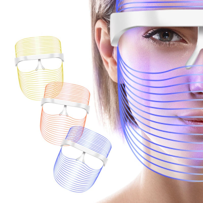 Máy Liệu Pháp Ánh Sáng LED Photono Ba Màu Làm Trắng Trẻ Hóa Làn Da