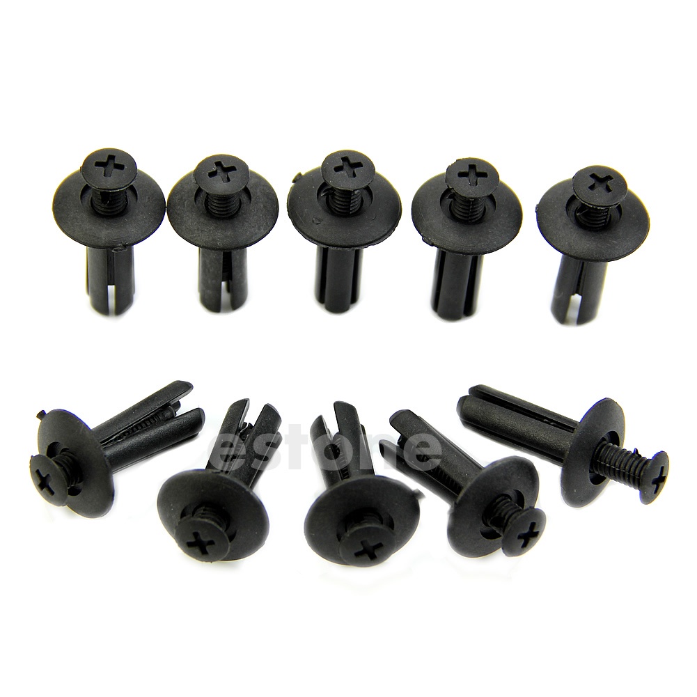 Set 10 Đinh Tán Bằng Nilon Màu Đen Chuyên Dụng Cho Bảng Điều Khiển