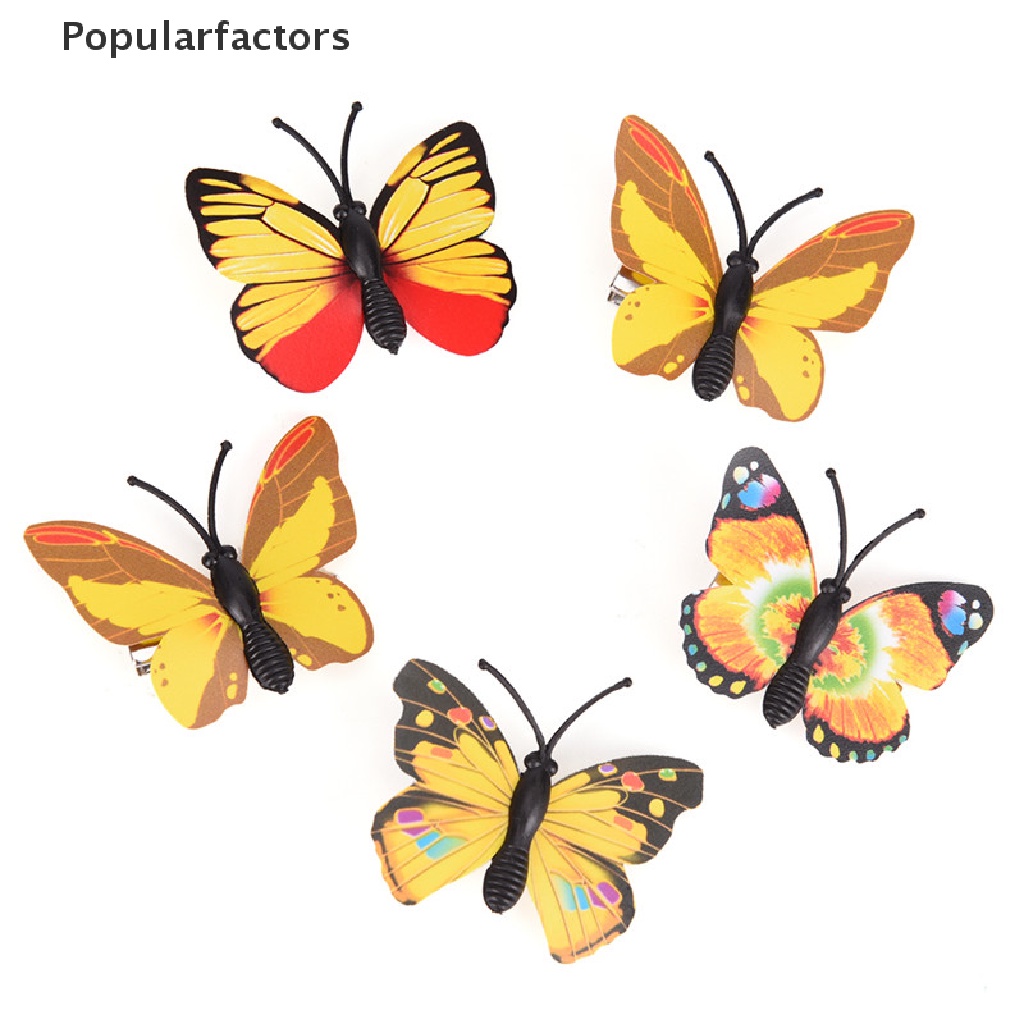 Bộ 5 Kẹp Tóc Hình Bướm Dễ Thương