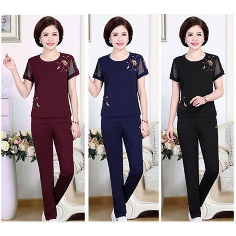 [Thanh lý] Bộ đồ thể thao mùa hè nữ trung niên