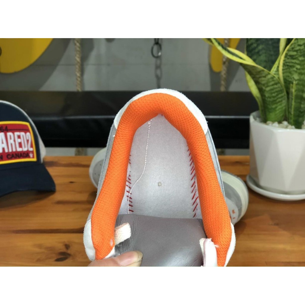 Giày thể thao AF1 xám gót cam bản cao cấp. | BigBuy360 - bigbuy360.vn