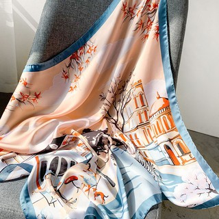 Khăn lụa vuông, khăn bandana 70x70; 90x90cm hàng chuẩn đẹp