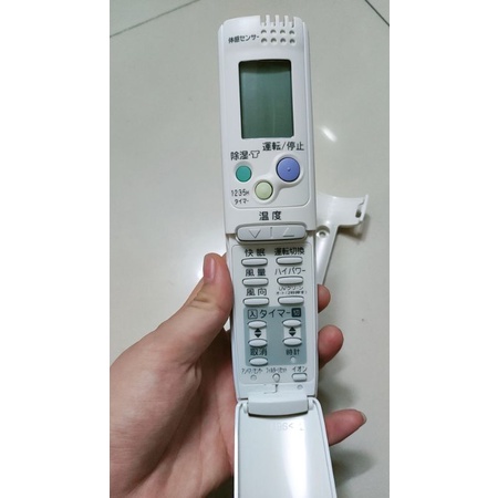 remote điều khiển máy lạnh sanyo nắp bật, remote sanyo nội địa, một mắt nhận và hai mắt nhận