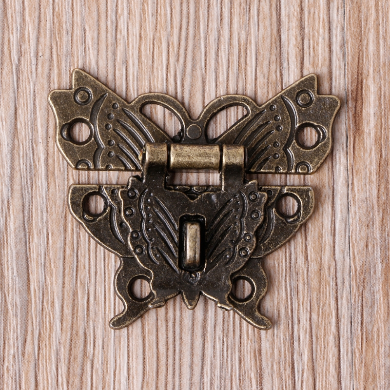 Bộ chốt khóa hộp trang sức bằng gỗ phong cách vintage
