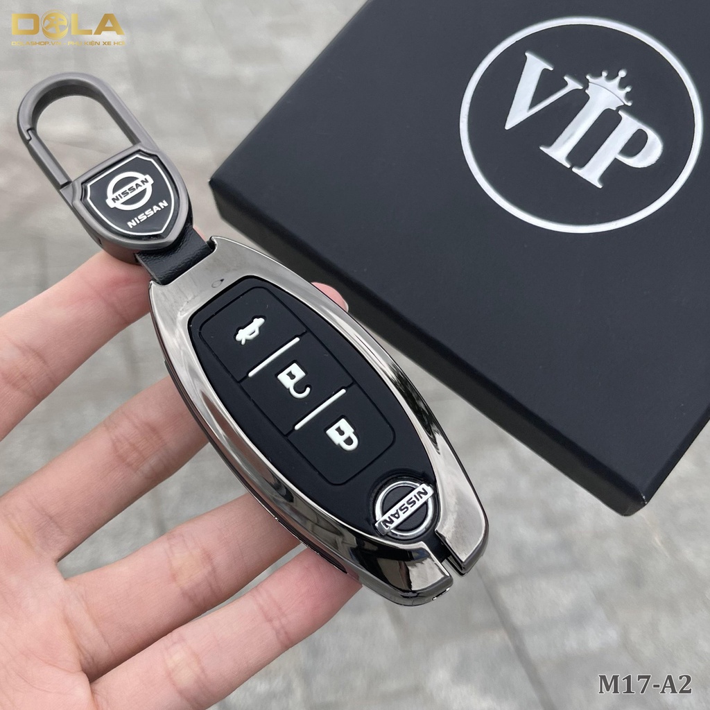 Vỏ ốp khoá xe hơi - Bọc chìa smartkey ô tô Nissan Sunny, Navara, Nisan Teana Xtrail