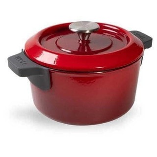 Nồi gang Woll 24 cm đỏ 4,2 l, khả năng chịu nhiệt 800 độ C, phù hợp mọi loại bếp