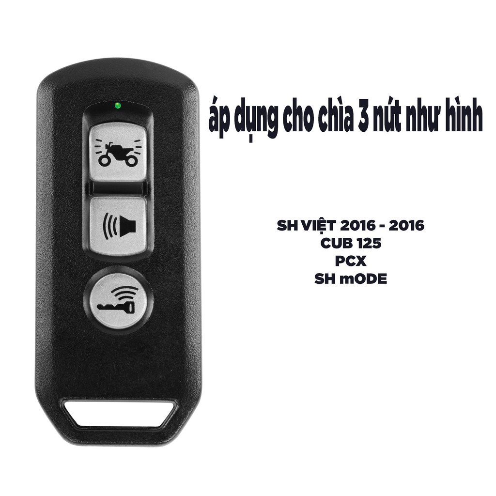 Ốp Chìa Khóa SmartKey 3 nút SH, SH Mode, PCX, Cub  125 (Tặng Kèm Lục Giác)