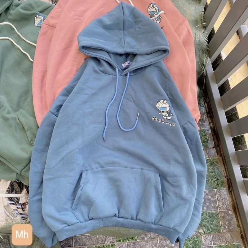 [MẪU HOODIE TREND 2021] Áo Hoodie chất NỈ , ÁO phom Rộng 100% Cotton Nam Nữ Unisex -In Hình DOREMON Siêu Hot