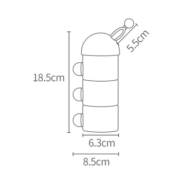 [Freeship 50k] Hộp chia sữa 3 ngăn KUB (ngăn 50g)