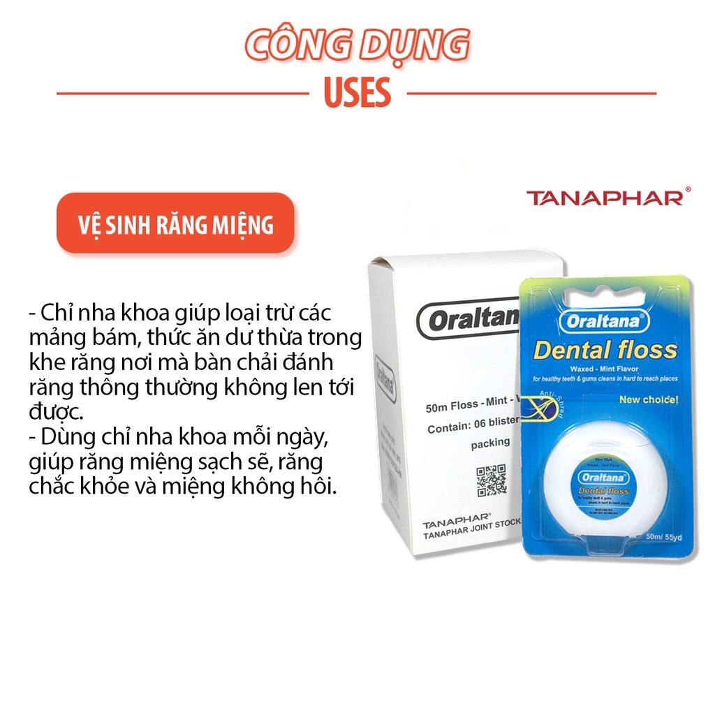 Chỉ nha khoa Oraltana Cuộn Dài 50m