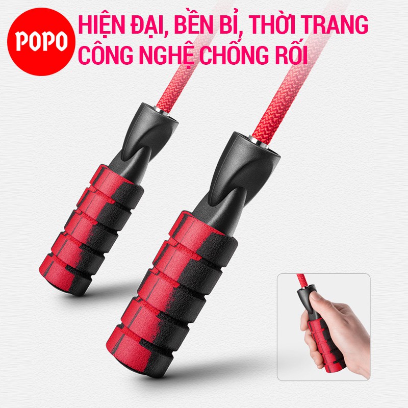 Dây nhảy thể dục POPO XS005 giảm mỡ bụng chống rối, chống mài mòn