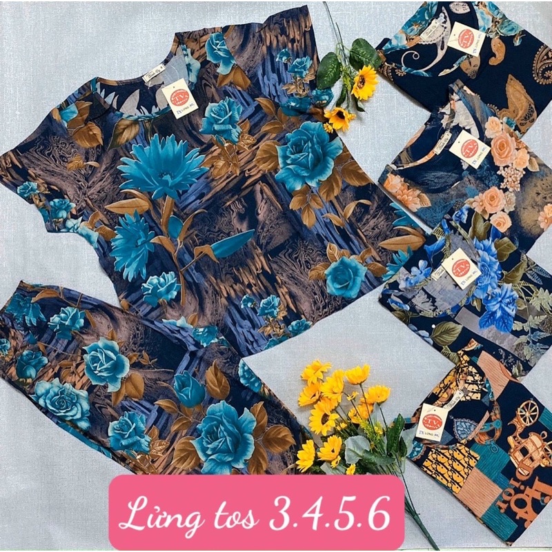 Đồ bộ tole lanh lửng trung niên hàng 2 da cao cấp