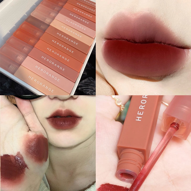 Son môi HERORANGE mềm mịn như nhung nhiều màu tùy chọn