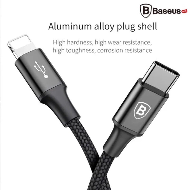 Cáp sạc và truyền dữ liệu tốc độ cao Baseus tích hợp 3 đầu kết nối