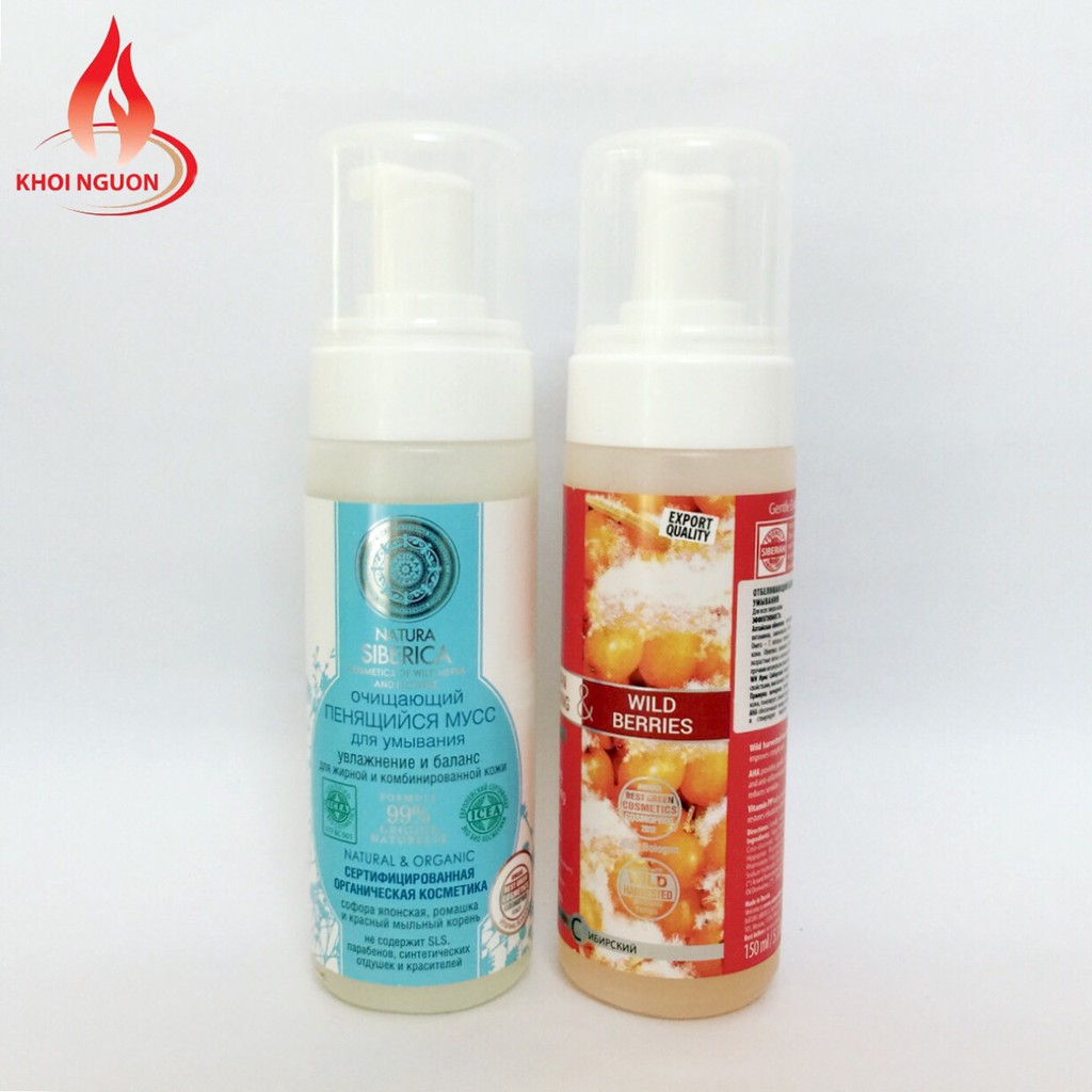 Sữa rửa mặt tạo bọt làm trắng phục hồi da Natura Siberica