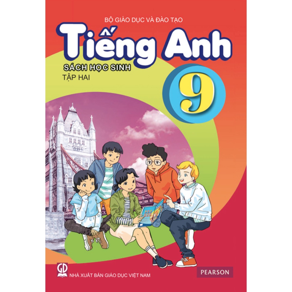 Sách- Combo 2 quyển Tiếng Anh lớp 9 SGK+ SBT tập 2+ 1 tẩy, chì