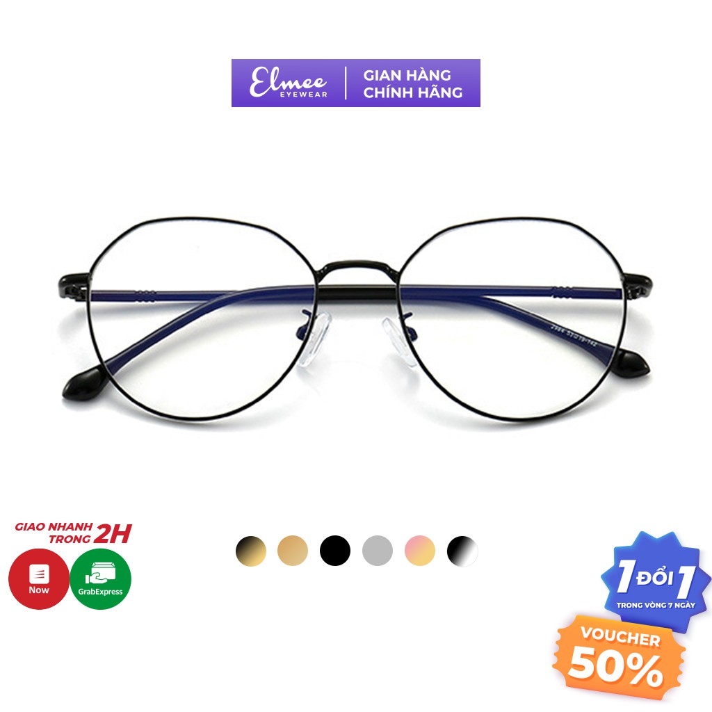Kính mắt tròn kim loại siêu bền Elmee E2984 - dành cho cả nam và nữ