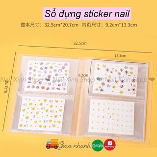 Sổ đựng sticker nail - album sticker