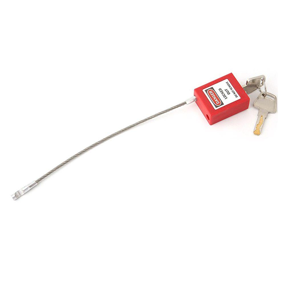 Khóa Dây Cáp An Toàn Bằng Thép Phối Nhựa KENT1