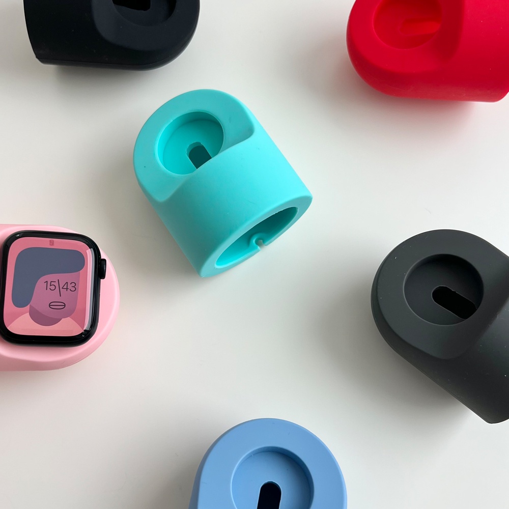 Đế sạc silicon cho apple iwatch 49mm 40mm 41mm 45mm 44mm 42mm 38mm 8 pro 7 6 5 4 SE 3 2 Chân đế lưu trữ để bàn cho iwatc