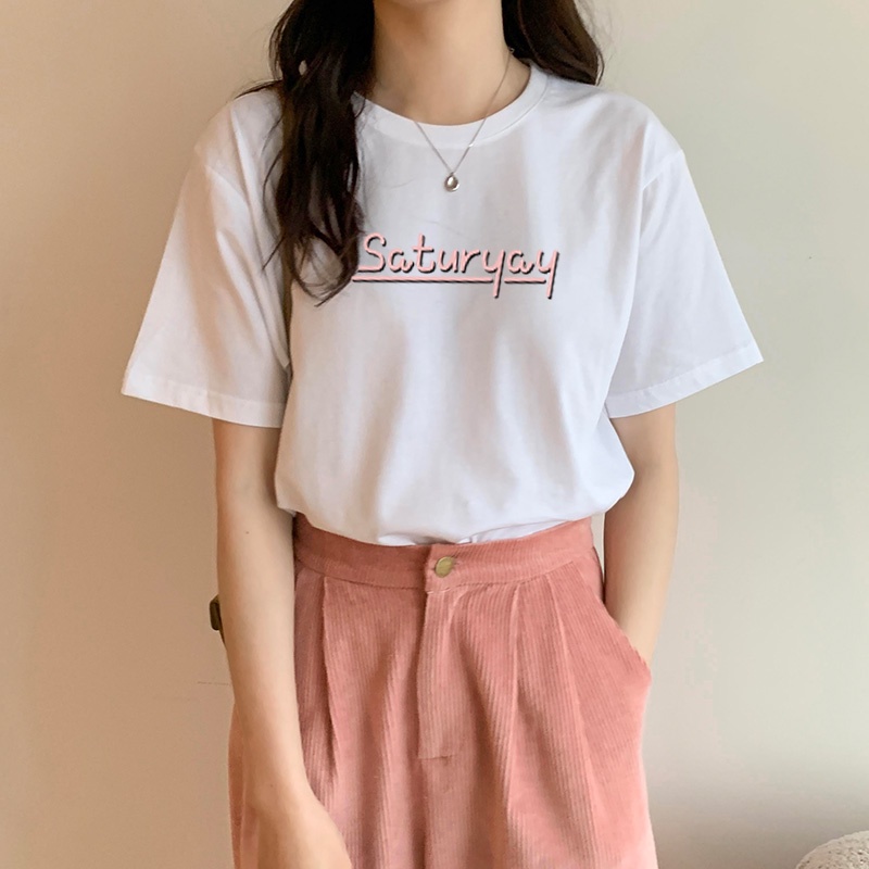 Áo thun nữ tay lỡ Saturday form rộng COYO CY025