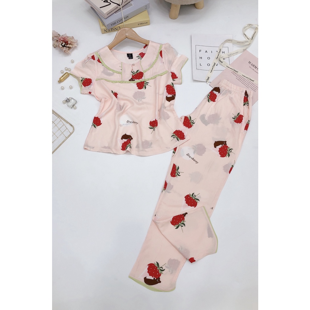 Bộ dài viền lé chất Tole Lanh