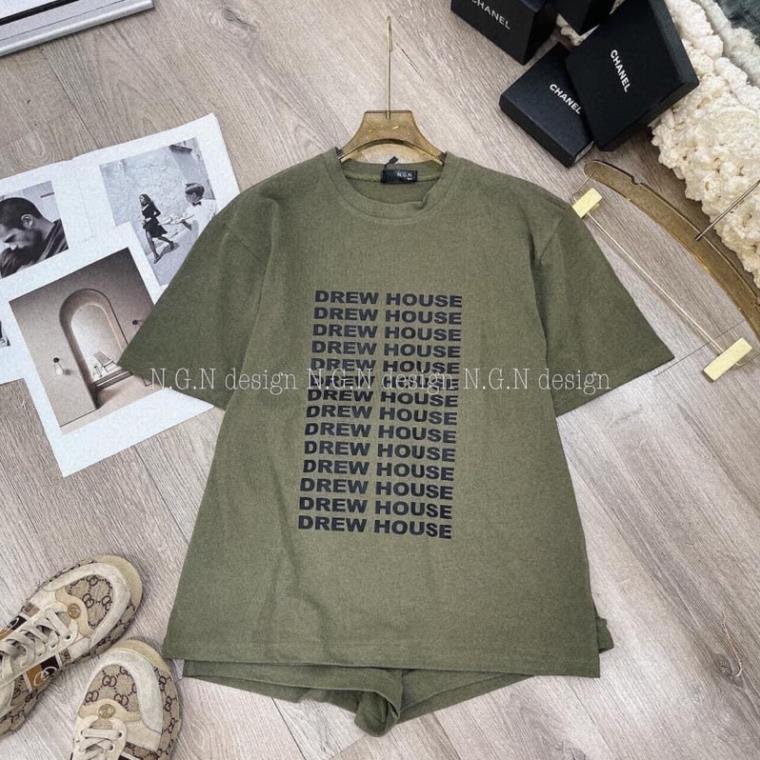 [Hàng Sẵn, Ảnh Thật] Sét Áo Thun Nam Nữ Form Rộng Hàn Quốc Vintage- Bộ Thể Thao Tay Lỡ Kèm Quần Dày Mịn Thoáng Mát
