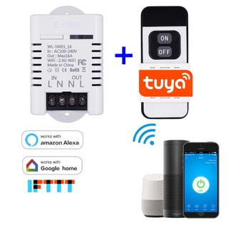 Công tắc thông minh wifi diy 16a + điều khiển