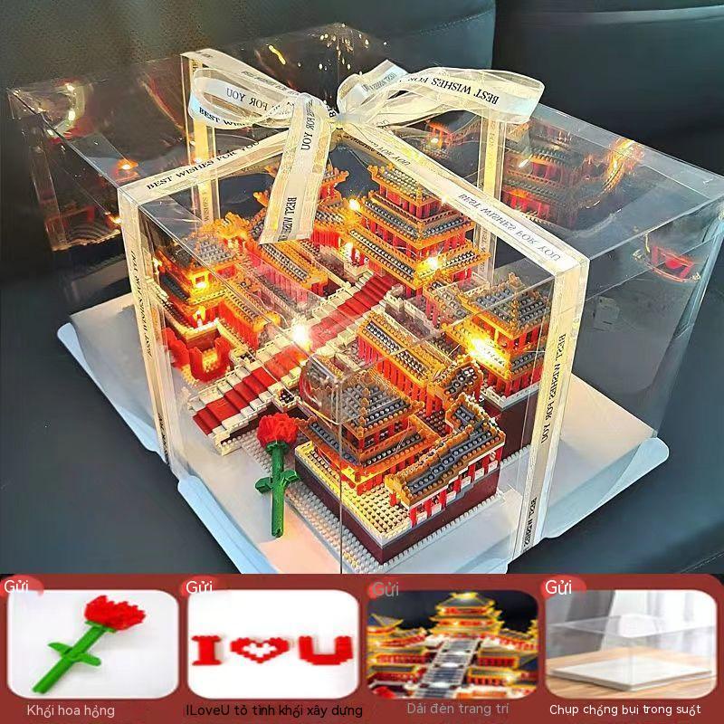 Lego Ngành kiến ​​​​trúc to lớn Khu nhà câu đố cậu bé cô gái đồ chơi trẻ em