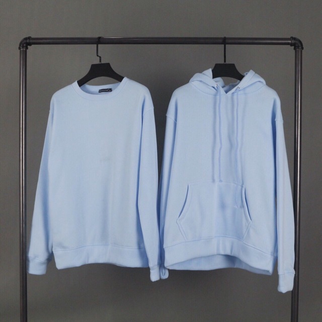 Áo sweater trơn chất nỉ trơn basic unisex