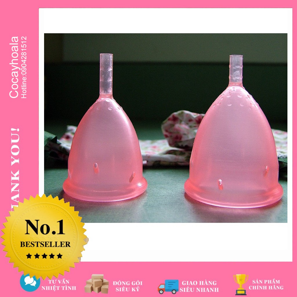 Cốc nguyệt san - cốc nguyệt san chính hãng Tuylip cup 100% Silicone Y Tế Cao cấp Siêu Mềm, Chống tràn,