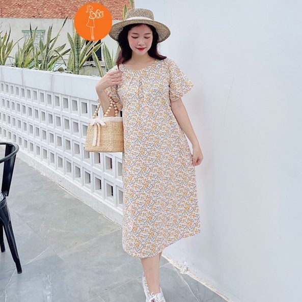 Đầm bầu Bun chất lụa thô mềm mại dáng baby doll cực xinh form bigsize - 3303