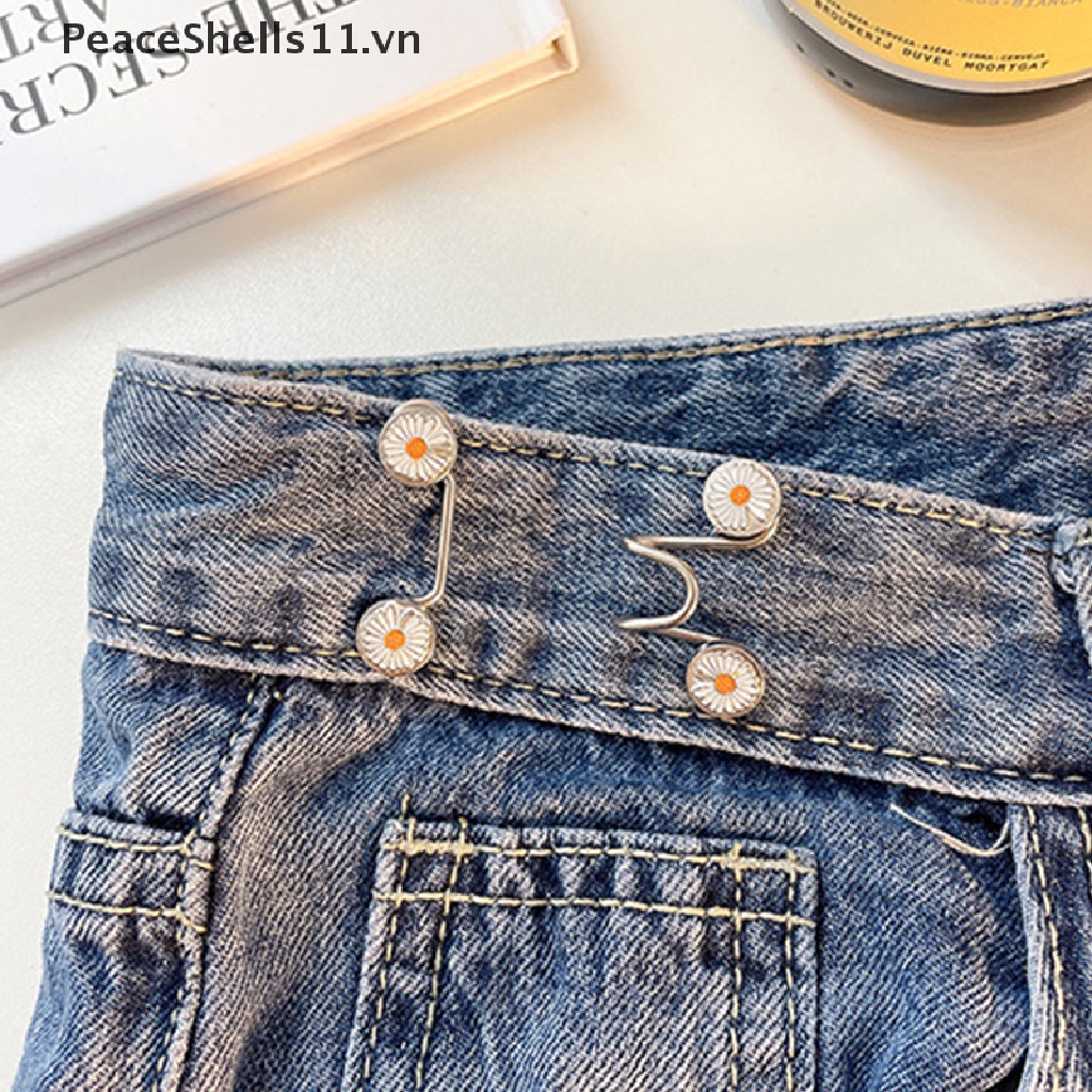 [PeaceShells] Phụ Kiện Ghim Cài Quần Jean Không Cần Đóng Đinh Có Thể Tháo Rời