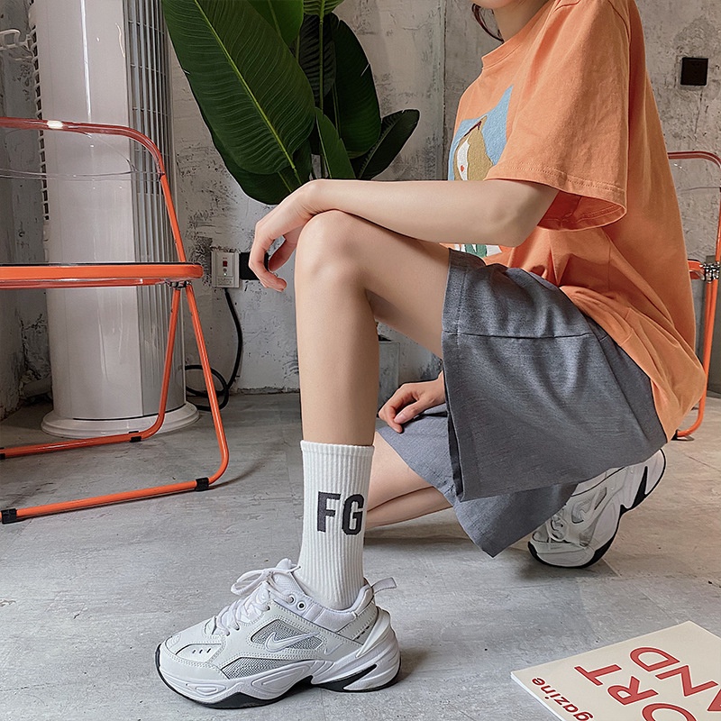 [ Hype Sneaker ] Phụ kiện giày sneaker : tất cổ cao Fear Of God ( FOG ) logo FG | Chất lượng cao cấp .