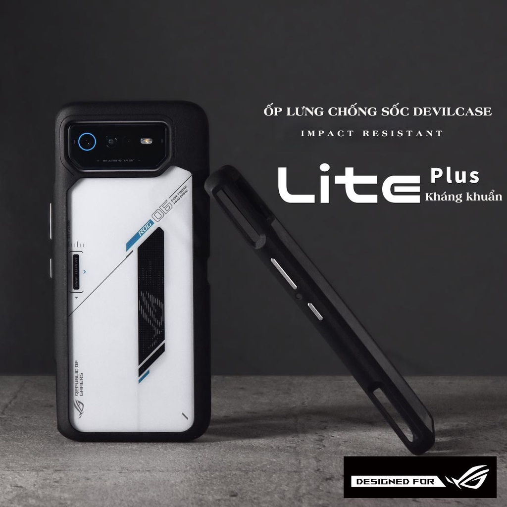 Ốp Lưng Điện Thoại Devilcase Lite Plus Khánh Khuẩn dành cho ASUS - ROG Phone 6/ 6 Pro - Hàng cao cấp Chính hãng